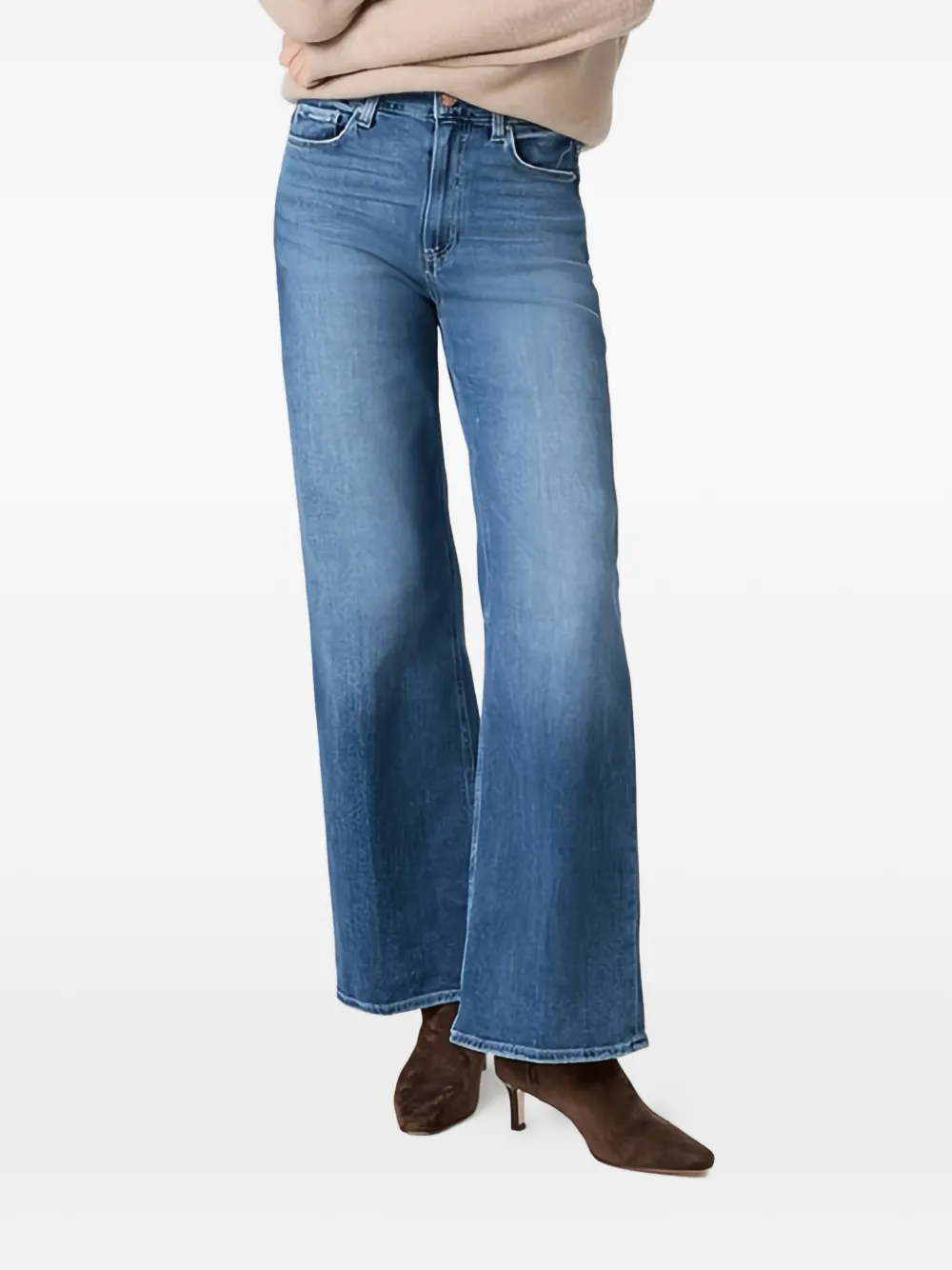 PAIGE Anessa 31" belt-loop jeans - Blu