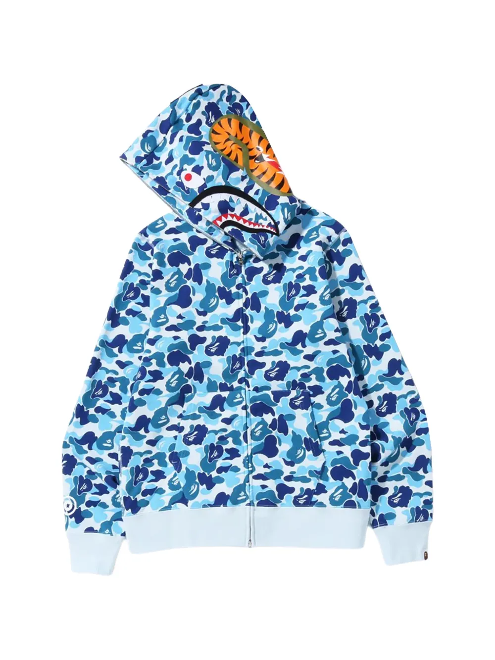 A BATHING APE® Felpa ABC Camo Shark con cappuccio - Blu