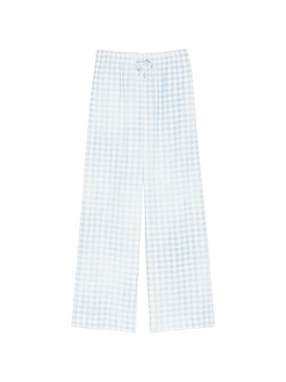 Ermanno Scervino gingham-pattern drawstring trousers - Bianco