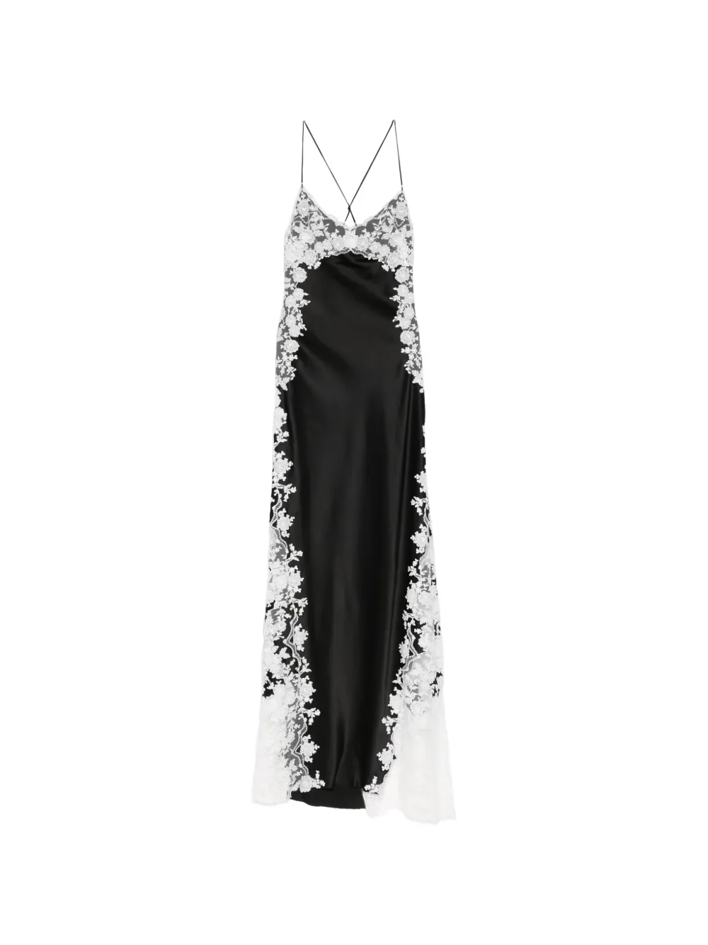 Ermanno Scervino lace camisole maxi dress - Nero