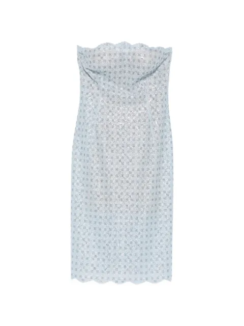 Ermanno Scervino floral strapless midi dress