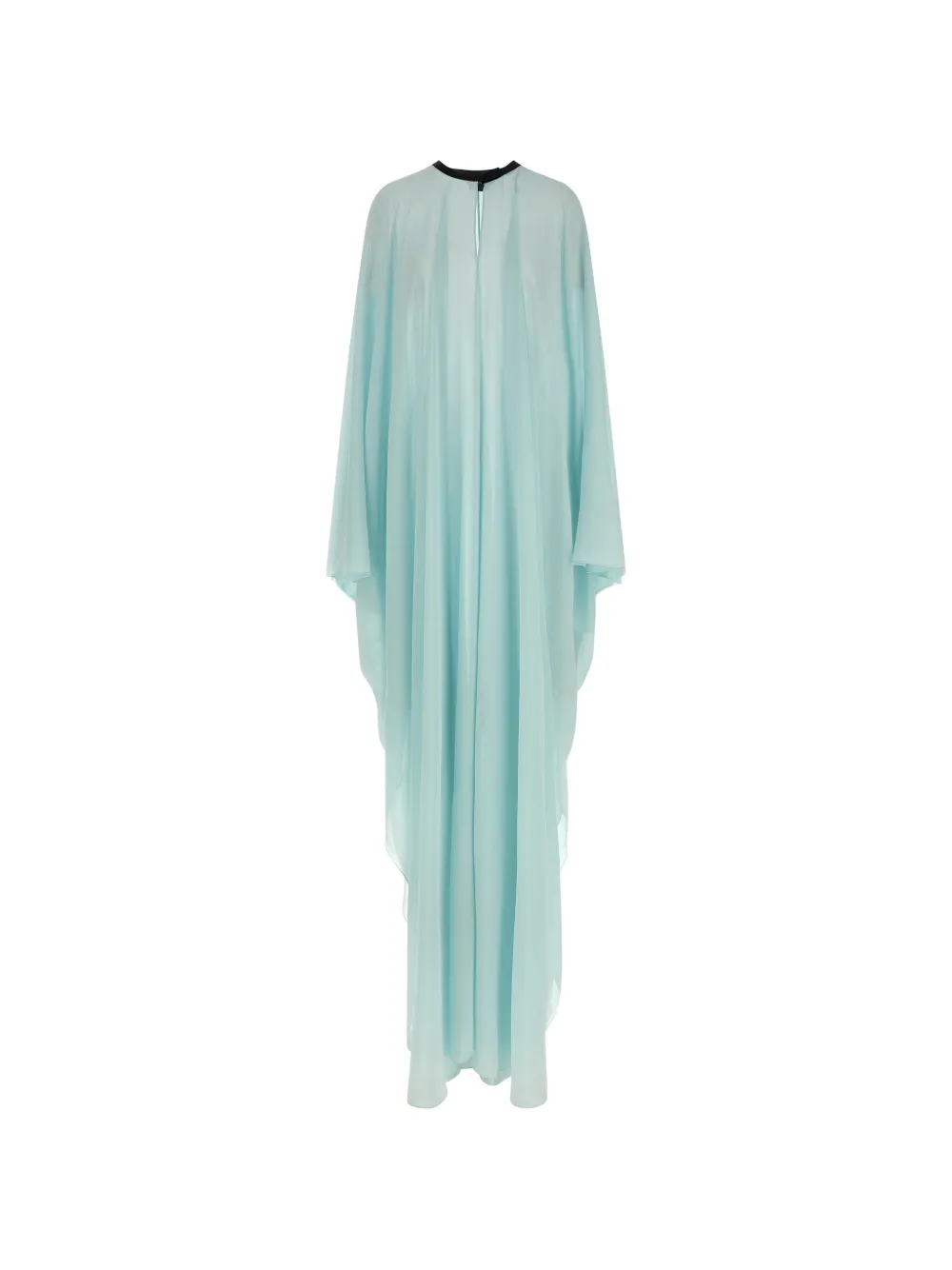 TOM FORD semi-sheer leather-trim caftan - Blu
