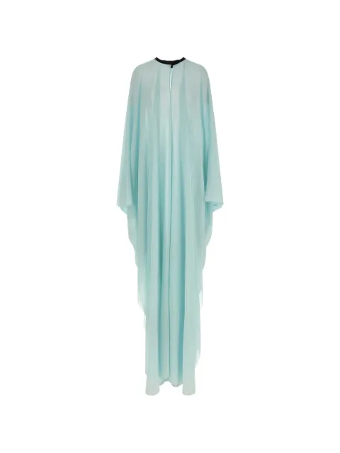 TOM FORD semi-sheer leather-trim caftan