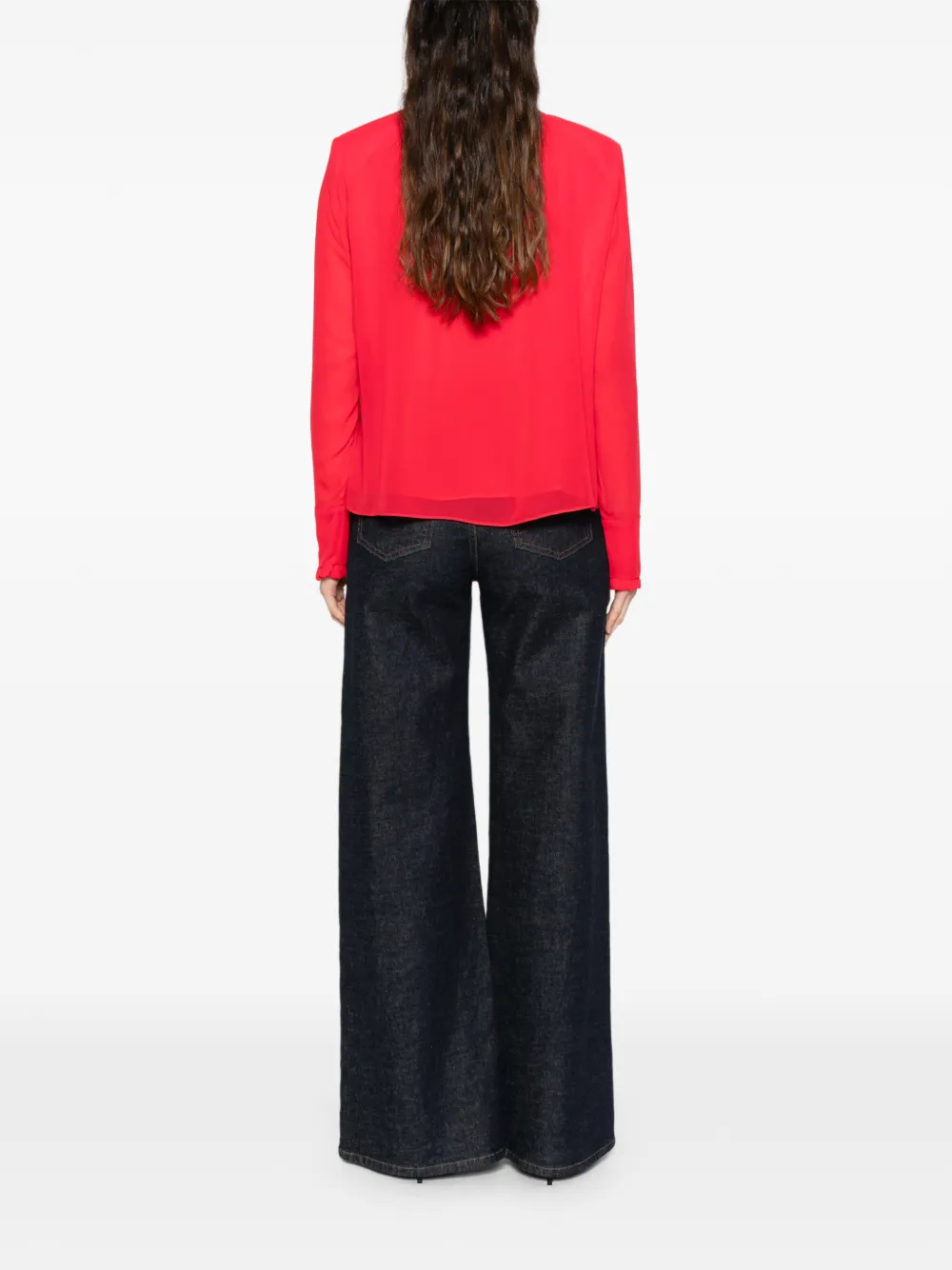Dorothee Schumacher Blouse met ruches Rood
