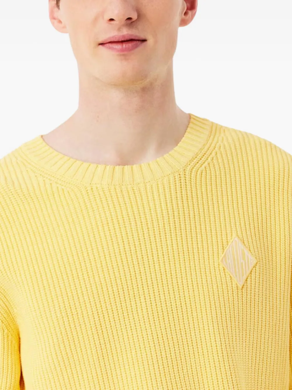  Lacoste Logo-patch Sweater - Yellow 