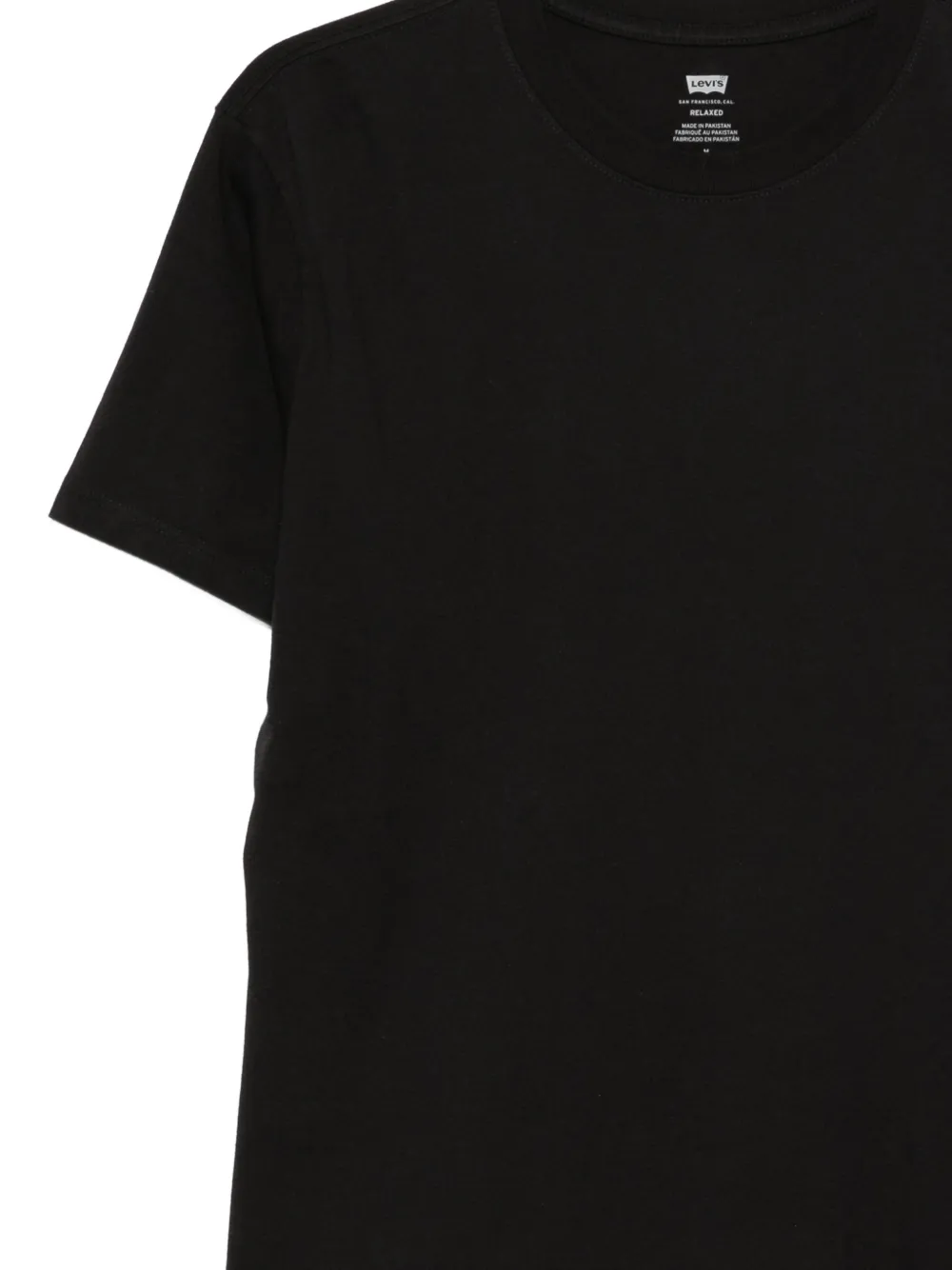 Levi's T-shirt met ronde hals Zwart