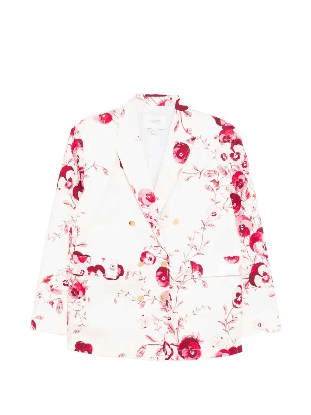 Giambattista Valli floral-print blazer - Bianco