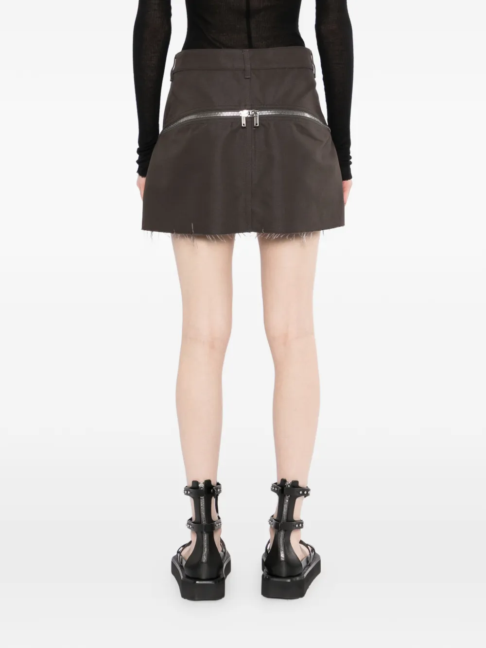Rick Owens Bolan Banana mini-rok Bruin