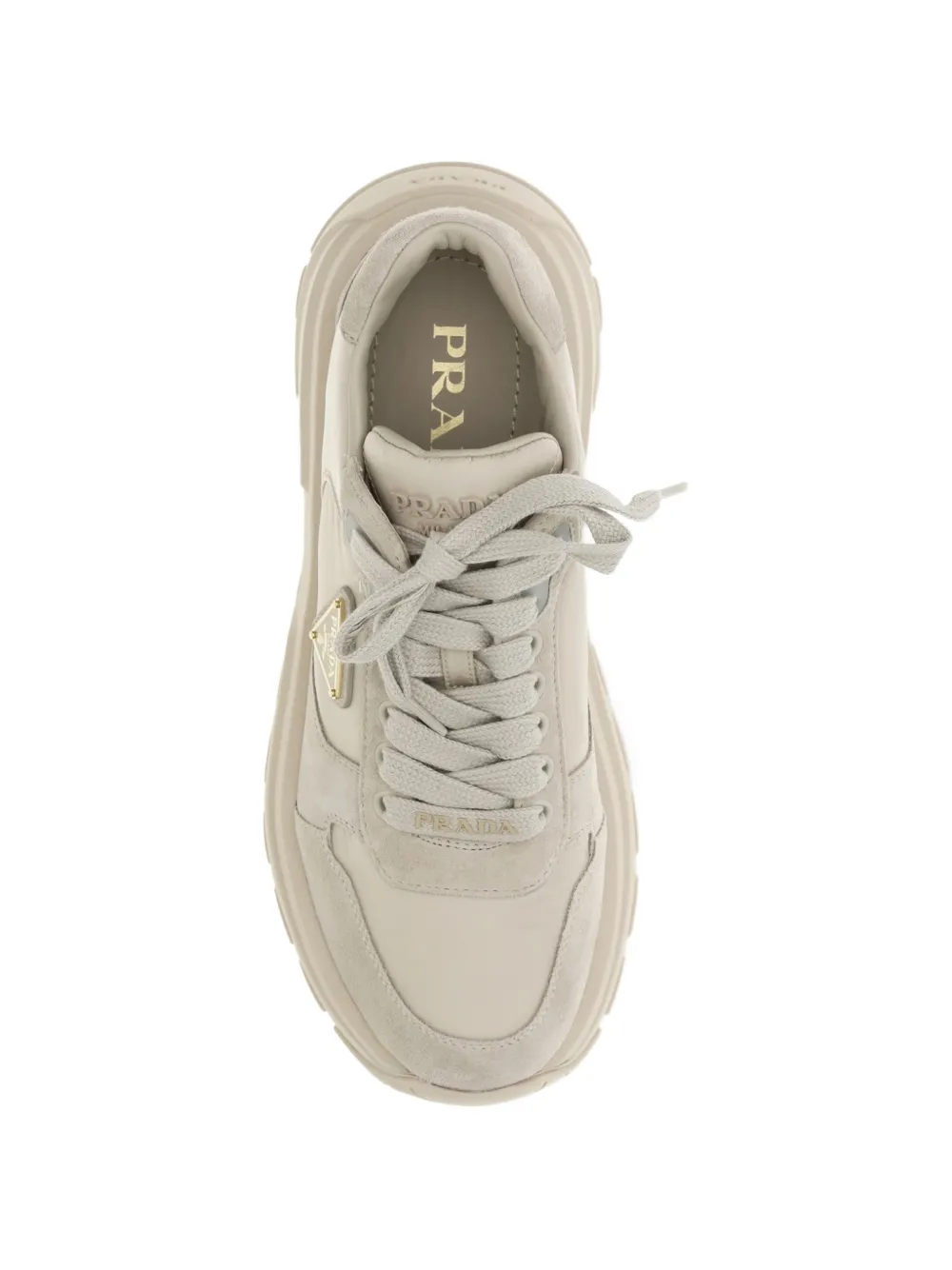 Prada Prax 2.0 triangle-logo sneakers Beige