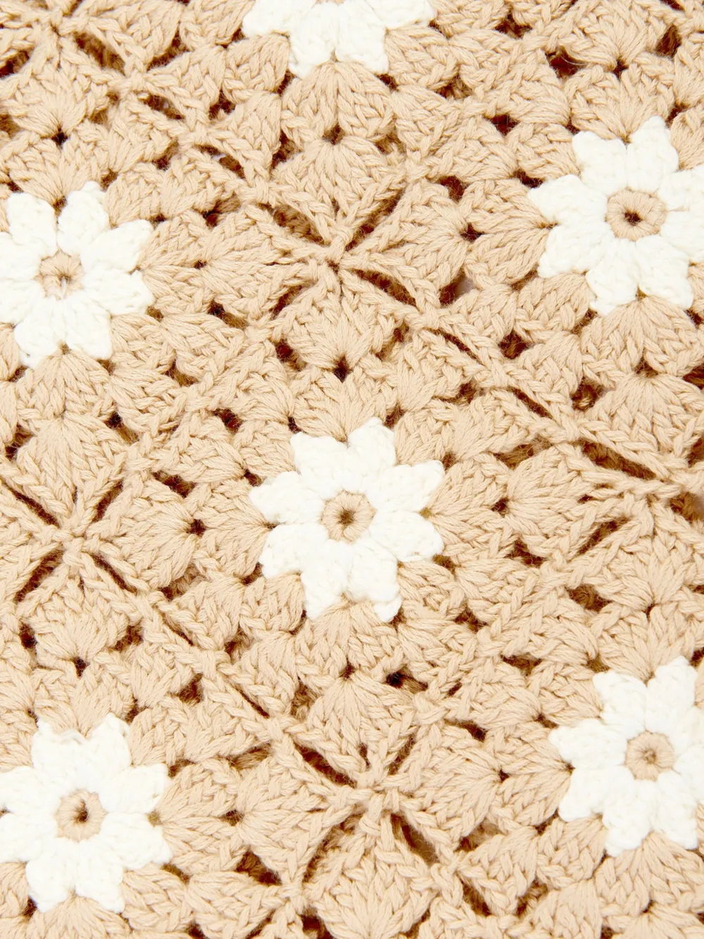ZIMMERMANN Kids Top met gehaakte bloemen Beige