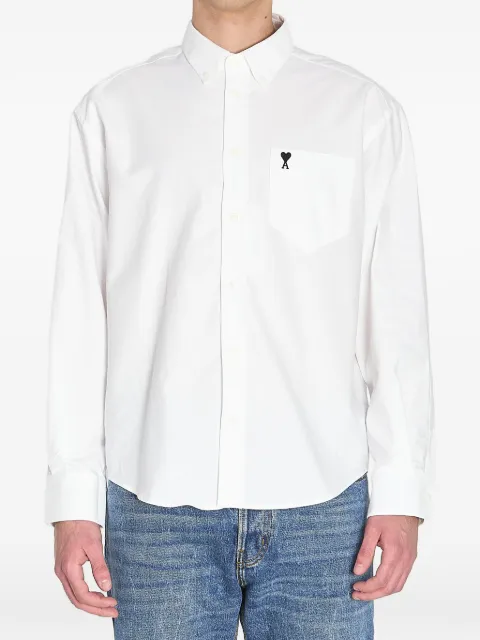 AMI Paris Ami de Coeur button-down pocket shirt