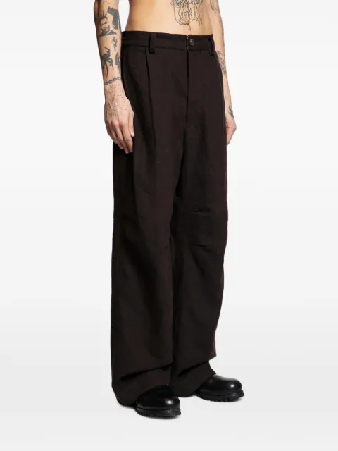 Ziggy Chen straight leg worker trousers