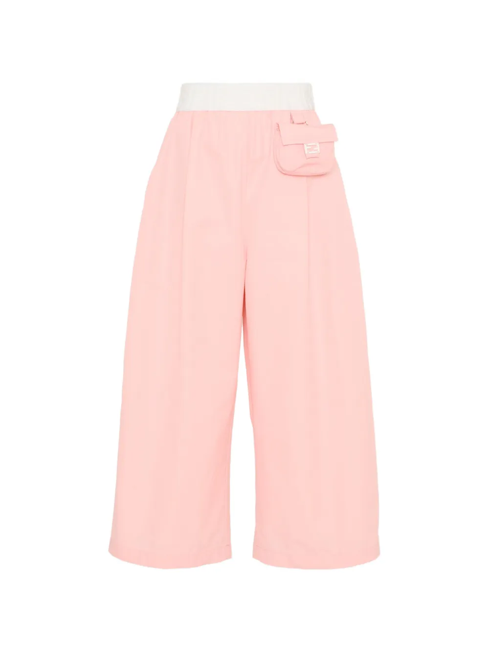 Fendi Kids pouch-detail trousers - Rosa