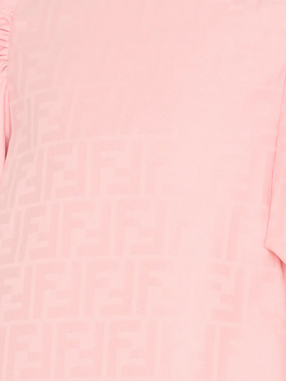 Fendi Kids Jurk met pofmouwen Roze