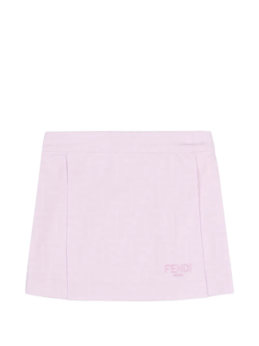 Fendi Kids logo-detail skirt - Rosa
