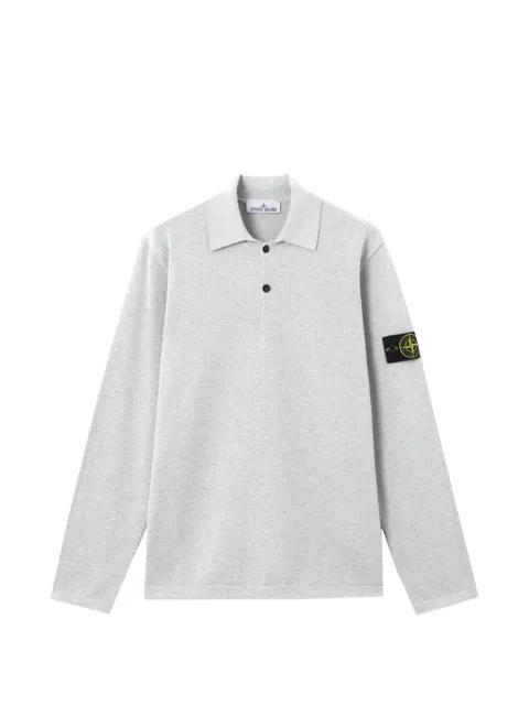 Stone Island long-sleeve polo shirt