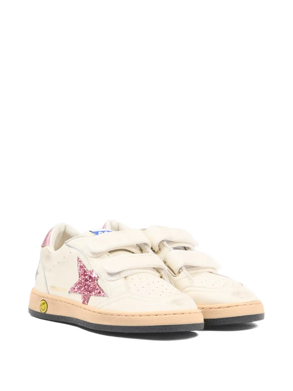 Golden Goose Kids Ball Star lace-up sneakers - Toni neutri
