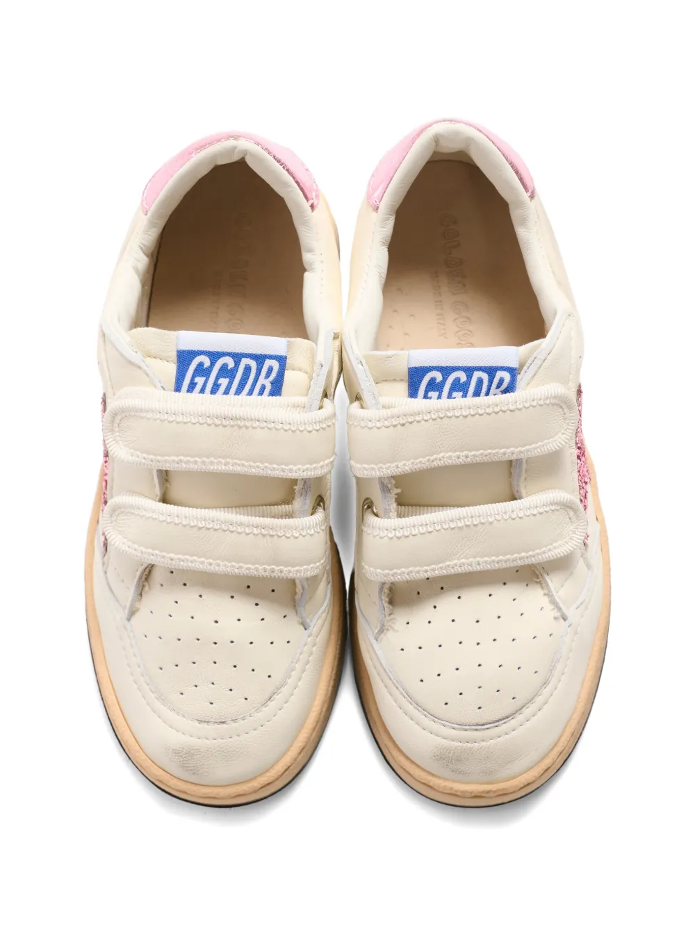 Golden Goose Kids Ball Star lace-up sneakers Beige