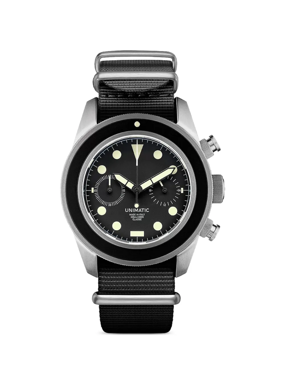 unimatic Modello Tre chronograph 40mm watch - Nero