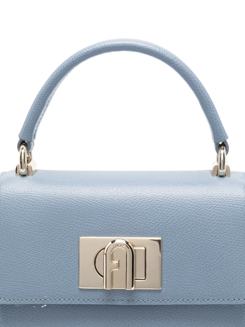 Furla 1927 shopper met logoplakkaat Blauw