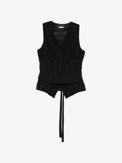 Alexander McQueen striped layered waistcoat