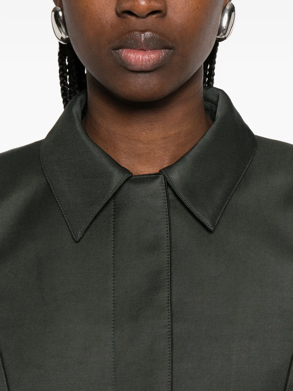 collar crop jacket