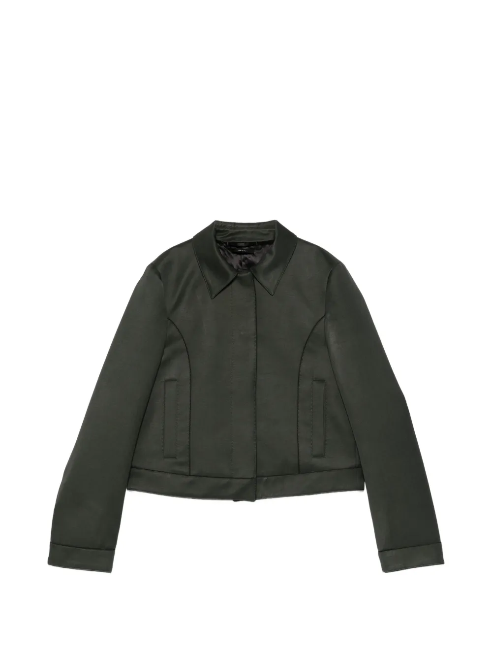 TOM FORD collar crop jacket - Verde