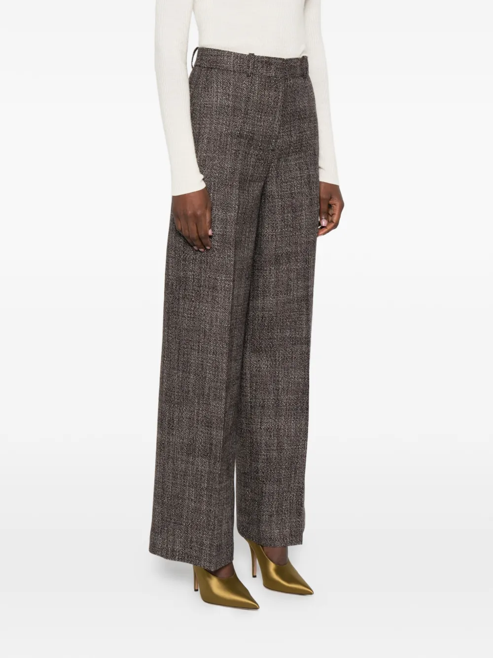  Joseph Herringbone Trousers - Brown 