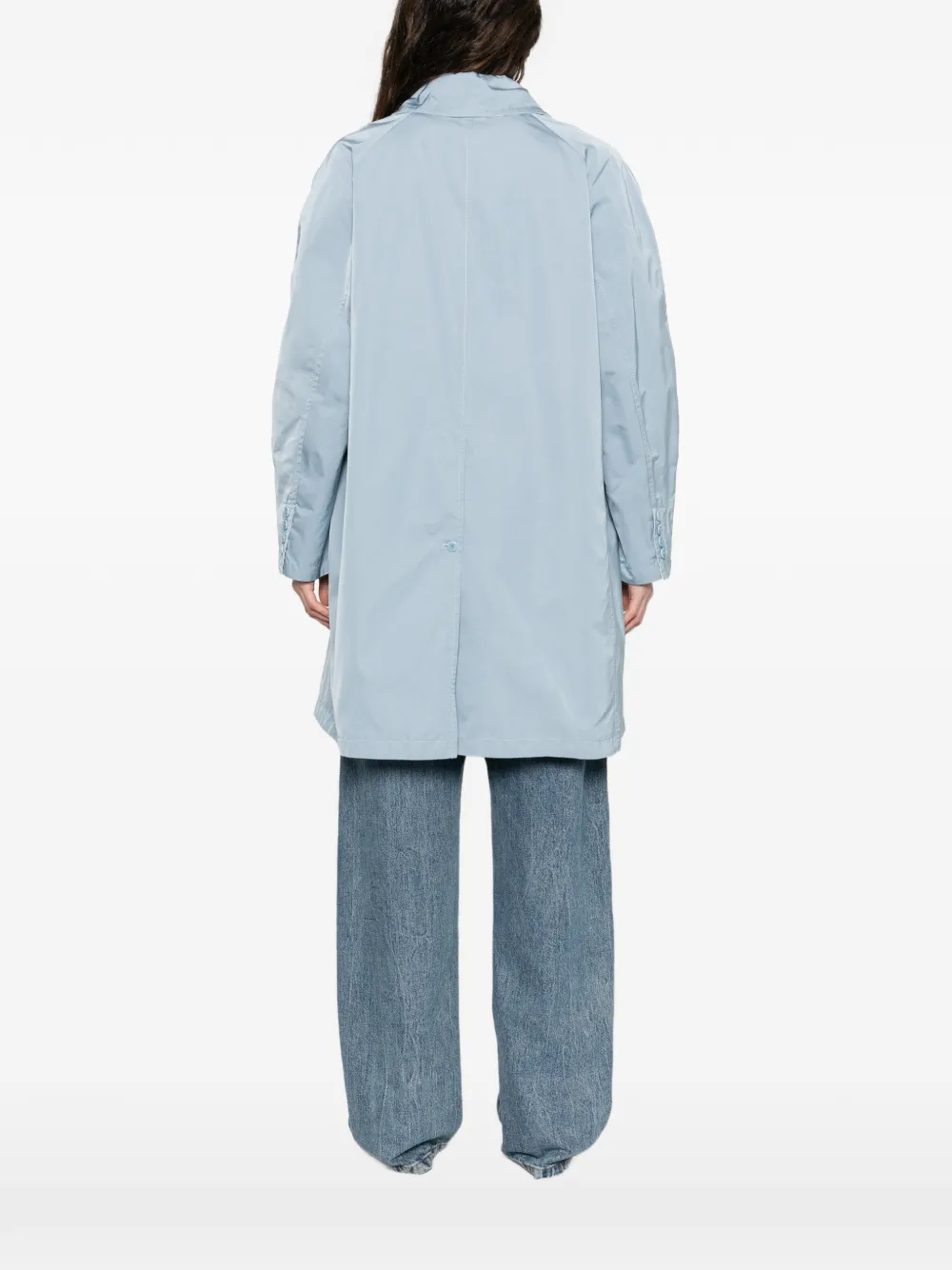 Ermanno Scervino Jas met enkele rij knopen en kraag Blauw