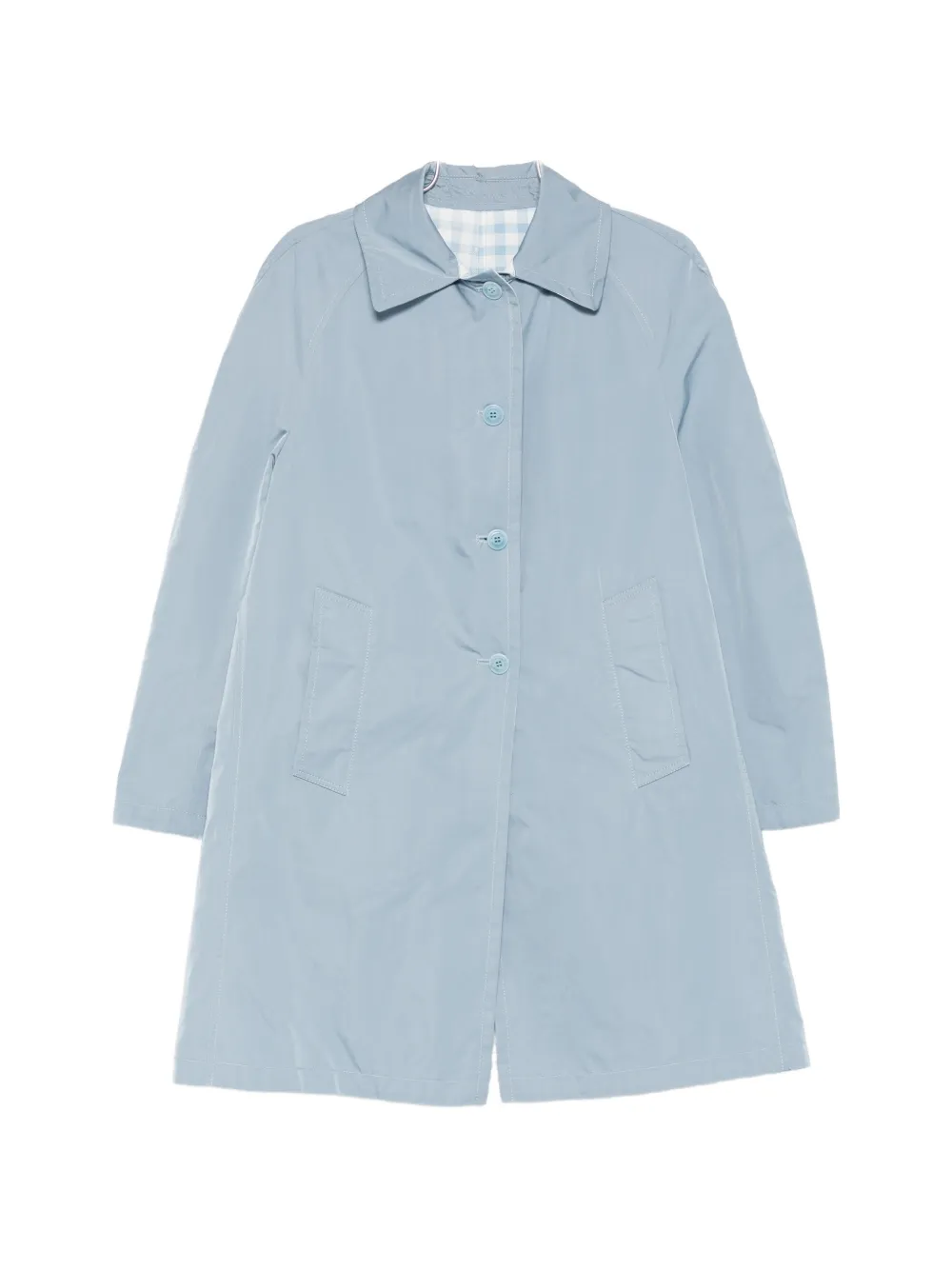 Ermanno Scervino button-front collared single-breasted coat - Blu