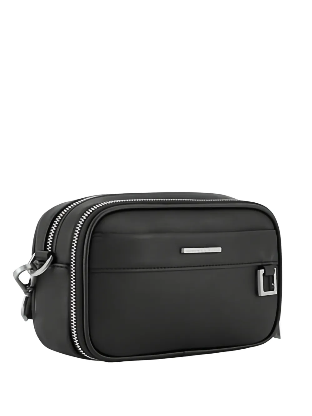 Armani Exchange logo-plaque messenger bag - Nero