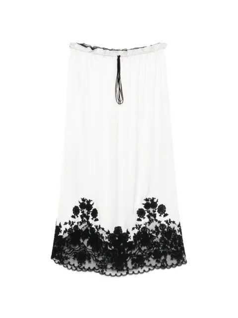 Ermanno Scervino lace-trim midi skirt
