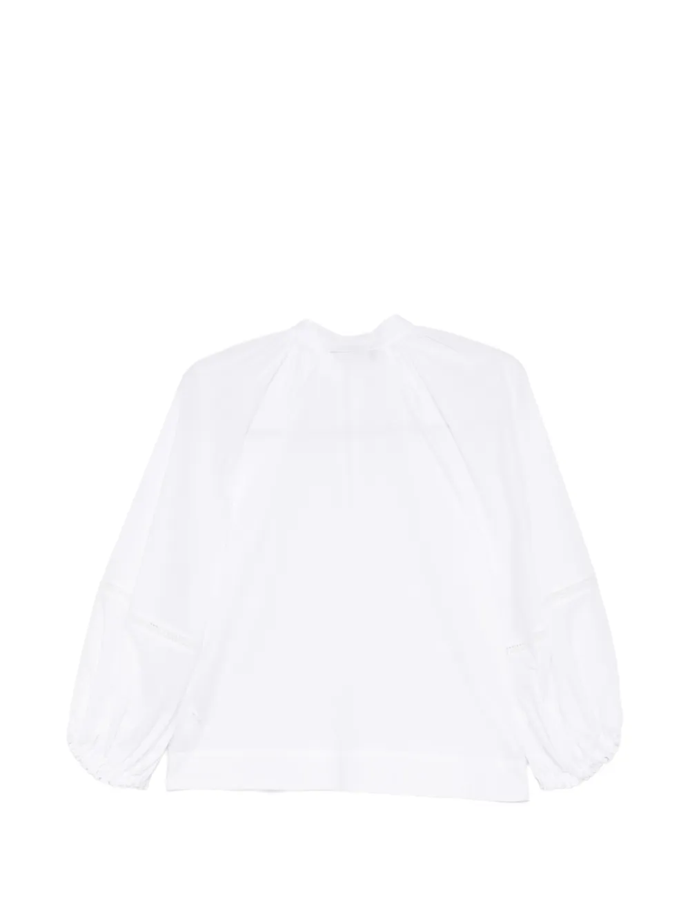 Fabiana Filippi Blouse met ballonmouwen en rits Wit