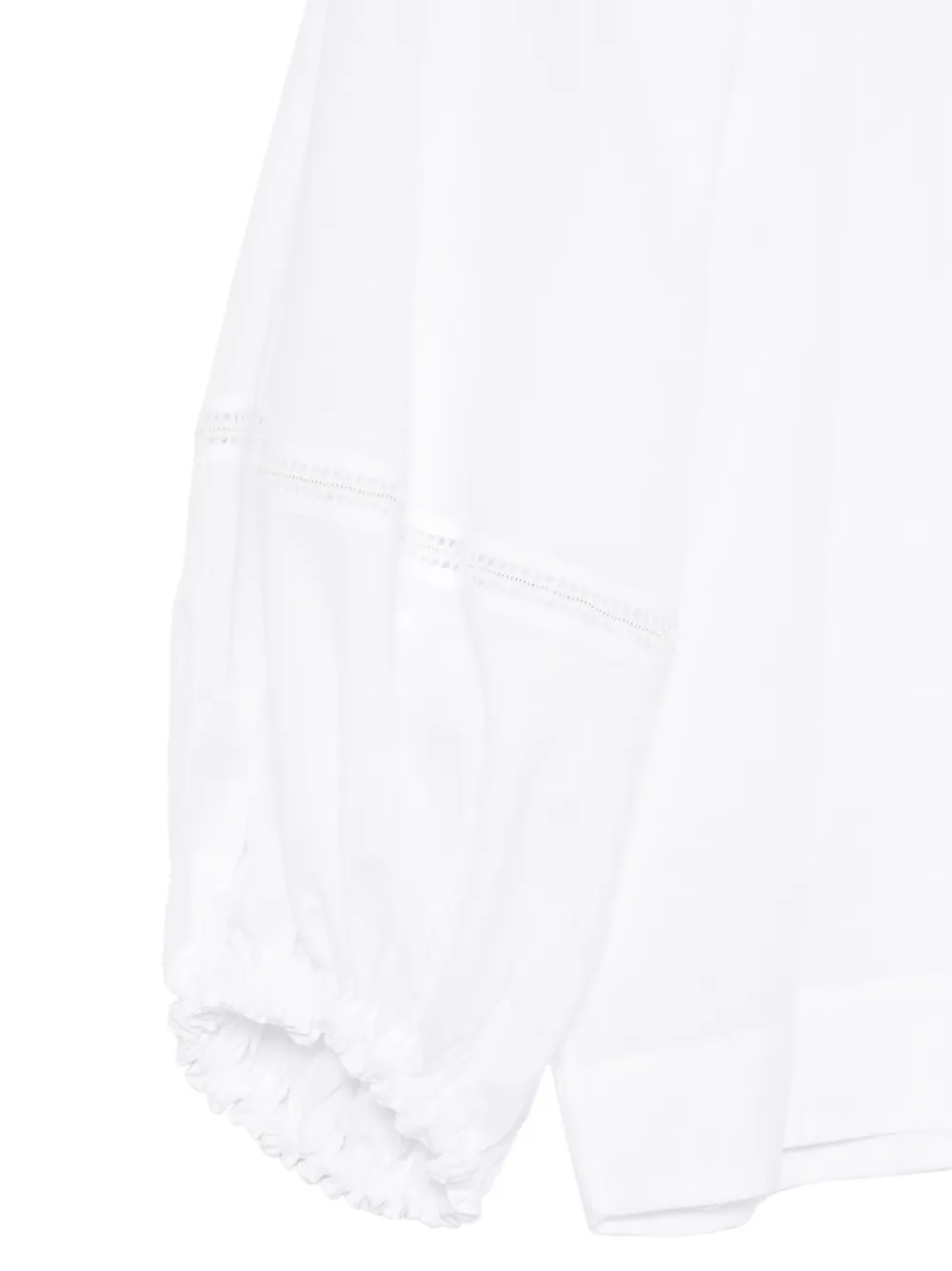 Fabiana Filippi Blouse met ballonmouwen en rits Wit