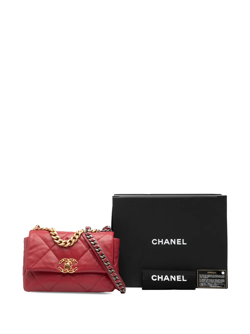 2019 Medium Lambskin 19 Flap Satchel
