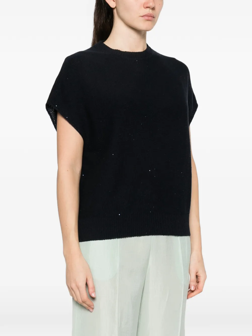 Fabiana Filippi Geperforeerde top Blauw