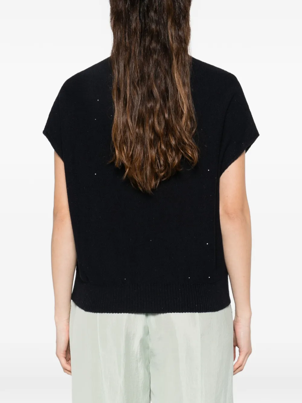 Fabiana Filippi Geperforeerde top Blauw