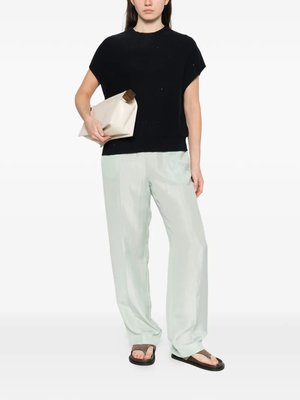 Fabiana Filippi Geperforeerde top Blauw