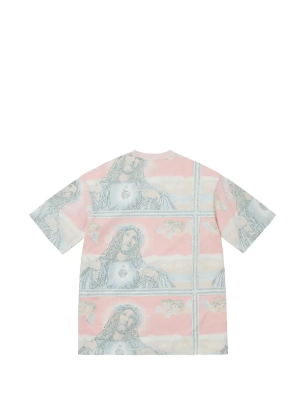 Supreme Jesus short-sleeved T-shirt | Pink | FARFETCH