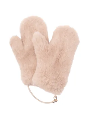 Max Mara Ombrat Mittens | Brown | FARFETCH AU