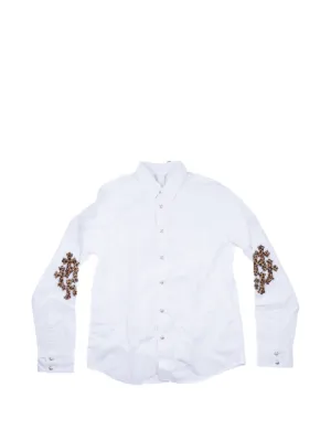 cross-embroidered shirt 2