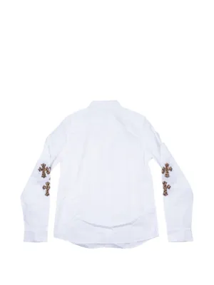 cross-embroidered shirt 3