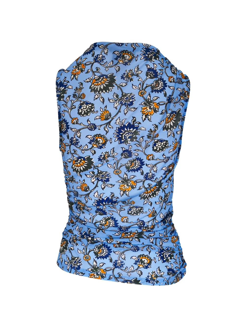  Veronica Beard Sylviani Floral Top - Blue 
