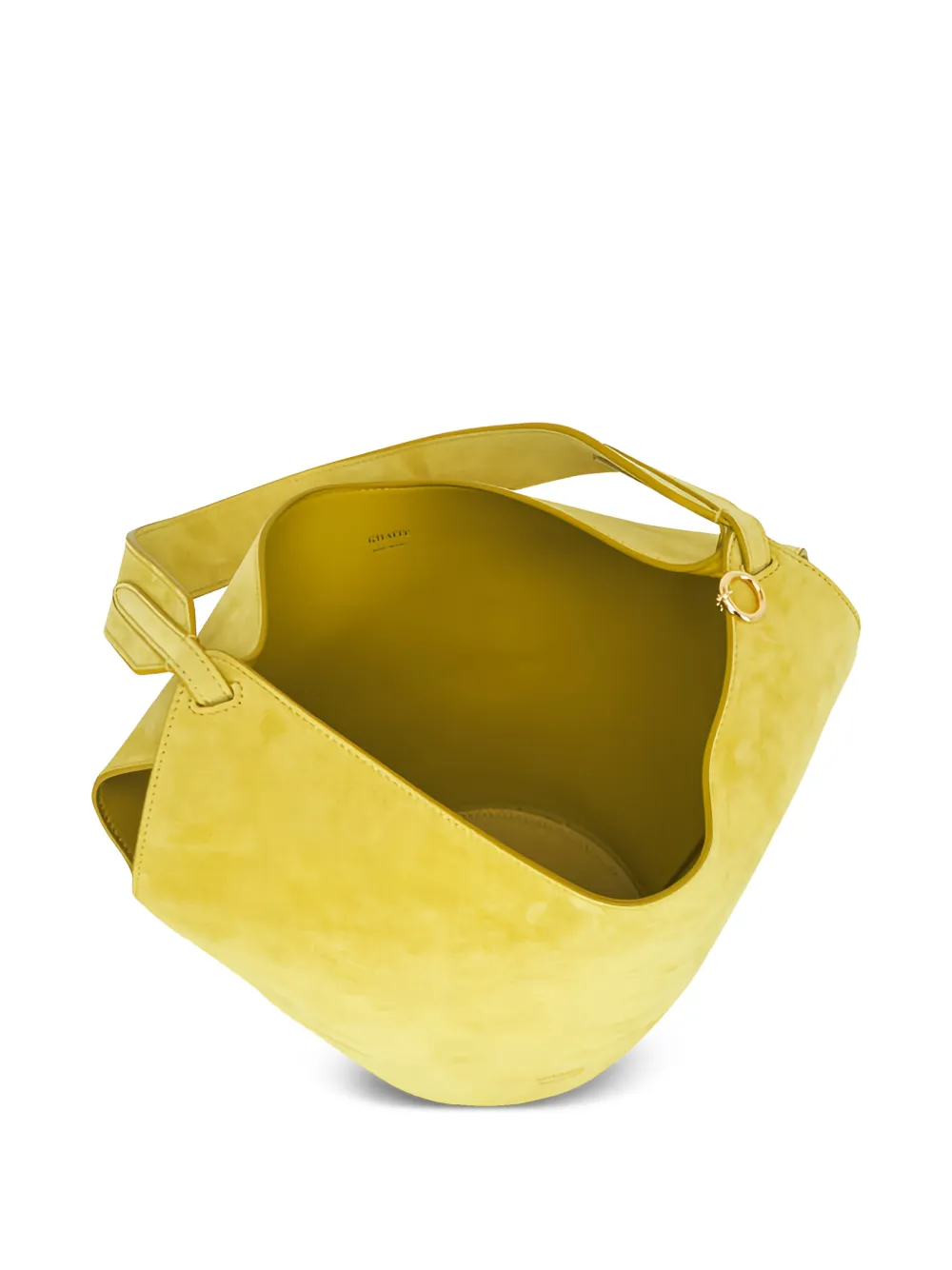 KHAITE Lotus mini-shopper met ketting Geel