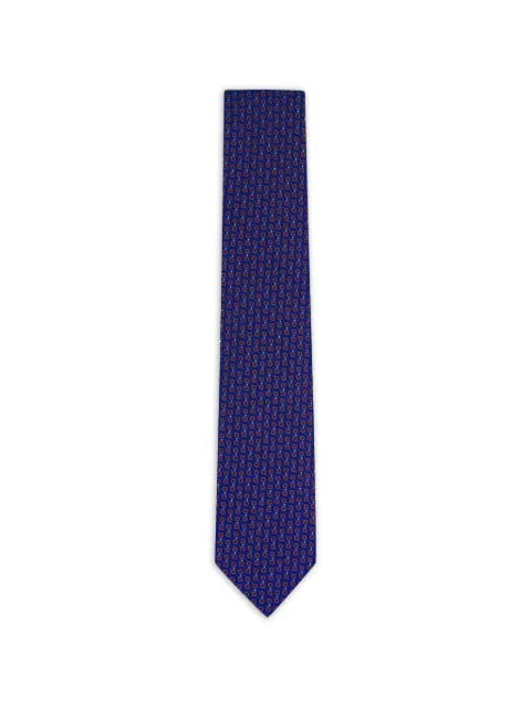 Brioni patterned silk tie