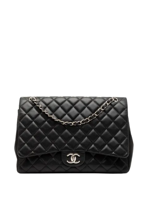 CHANEL Pre-Owned 2010-2011 Maxi Classic Caviar Double Flap shoulder bag