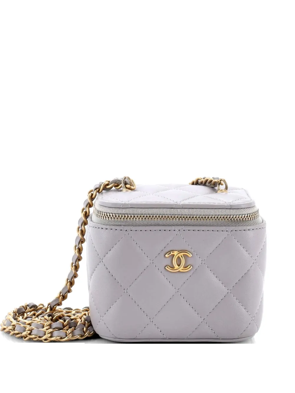 CHANEL Pre-Owned Clutch Pearl Crush mini - Grigio