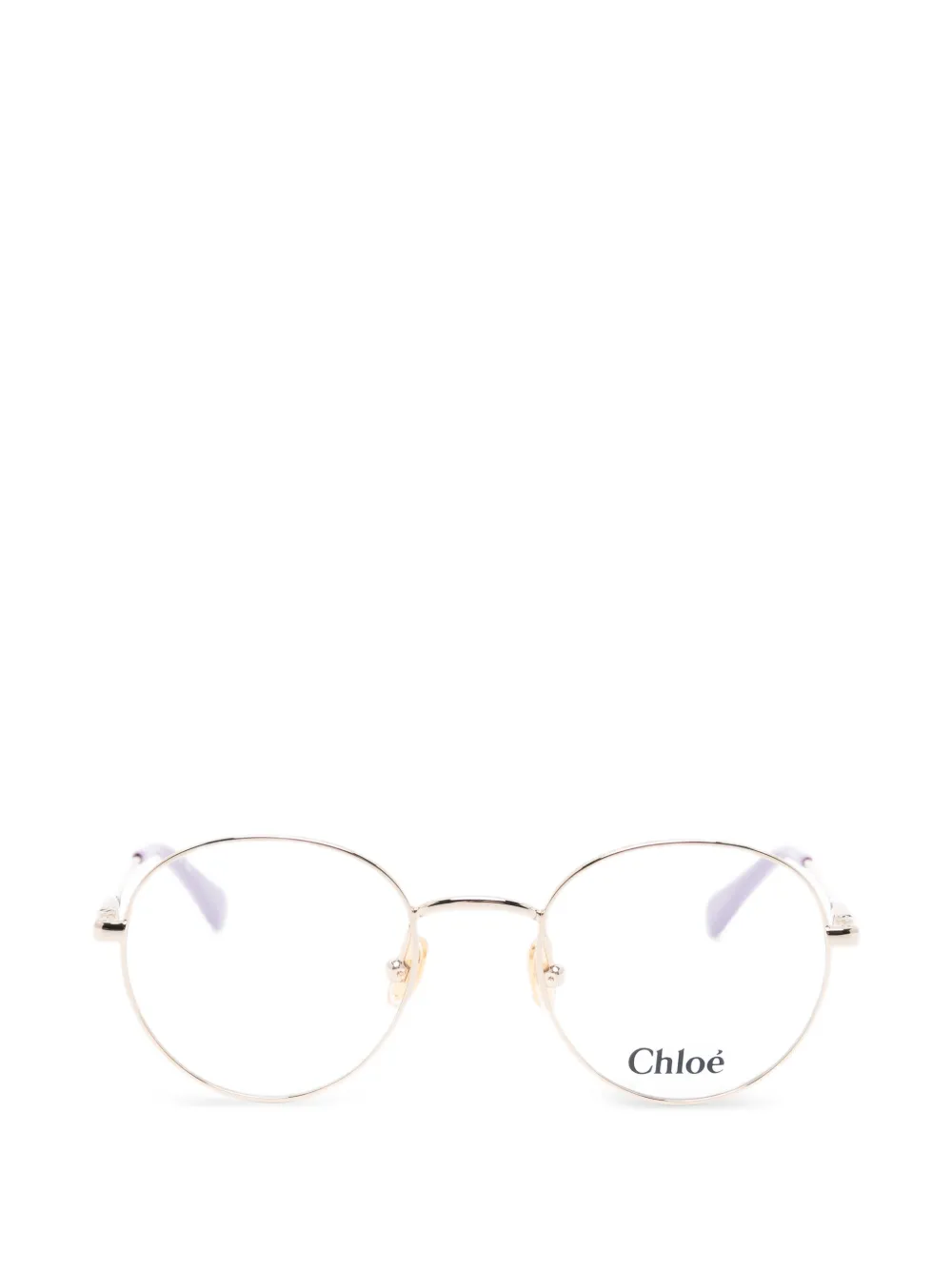 Chloé Kids Brille mit rundem Gestell - Gold