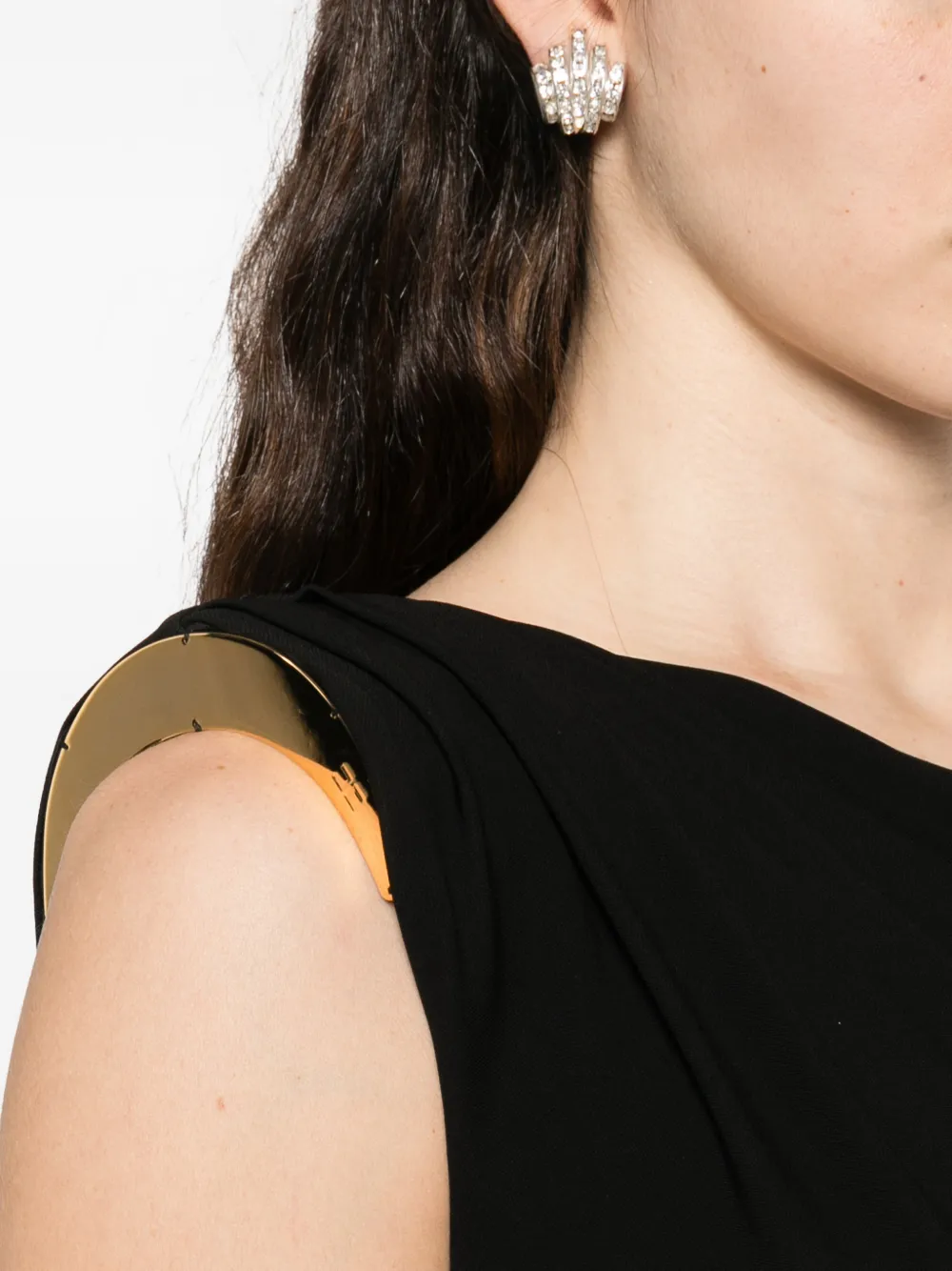Elisabetta Franchi Mouwloze jurk Zwart