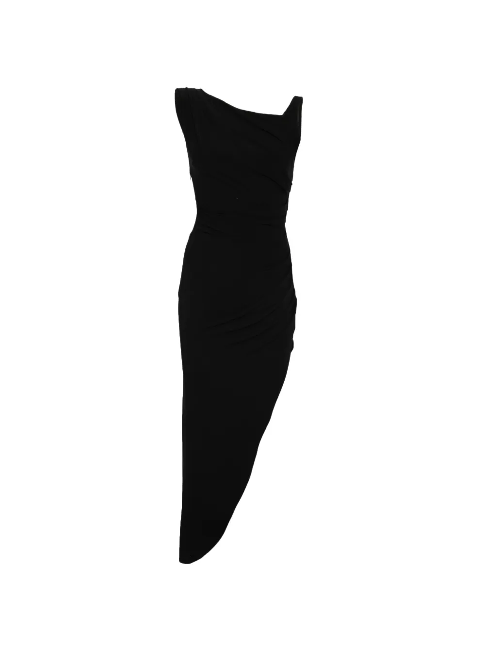 Elisabetta Franchi sleeveless asymmetric dress - Nero
